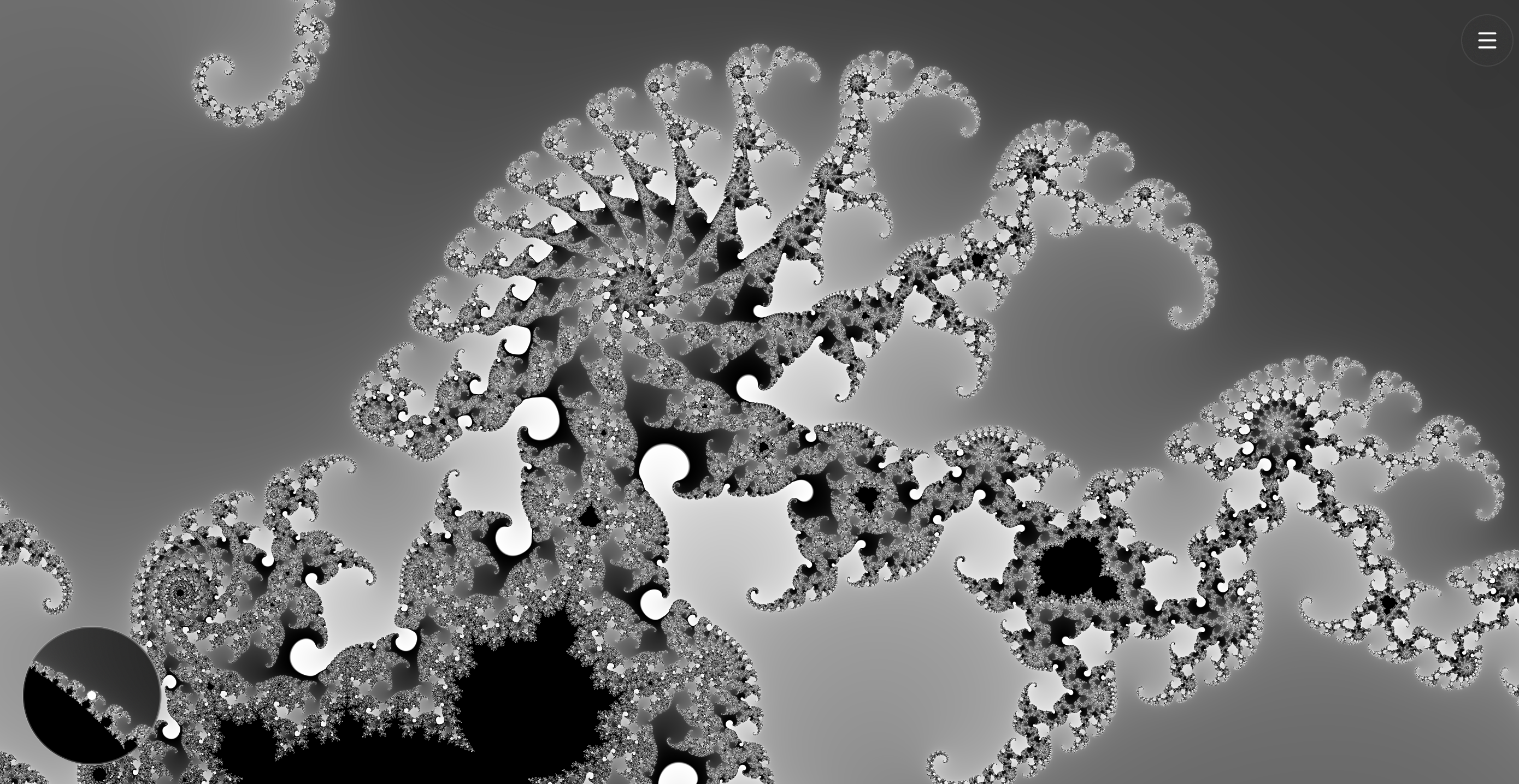 Black and White Infinite Fractal